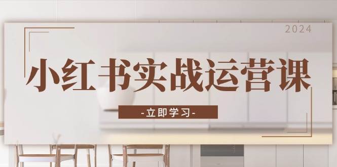 (11.7)小红书实战运营课：从开通店铺到直播话术，打造爆款笔记与高效直播