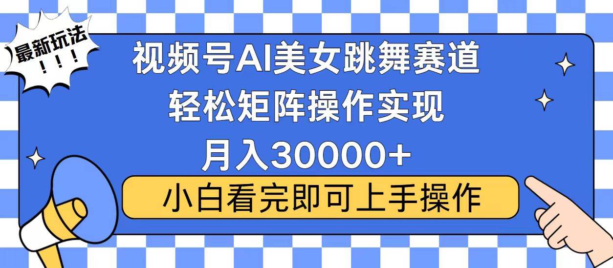 (12.26)视频号蓝海赛道玩法，当天起号，拉爆流量收益，小白也能轻松月入30000+