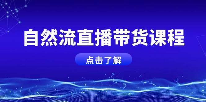 (12.26)自然流直播带货课程，结合微付费起号，打造运营主播，提升个人能力