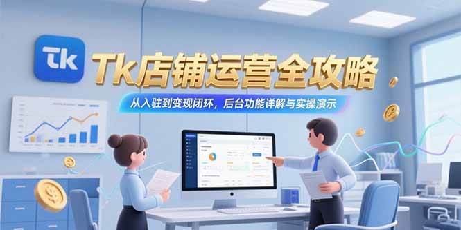 (7.11)Tk店铺运营全攻略,从入驻到变现闭环,后台功能详解与实操演示