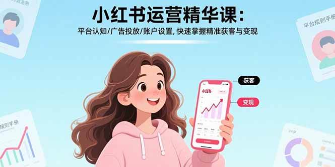 (2.28)小红书运营精华课-更新：平台认知/广告投放/账户设置,快速掌握精准获客与变现