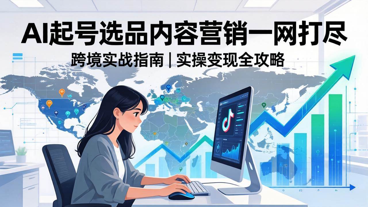 (3.30)2026 TikTok 跨境AI实操：从零基础到变现全流程，AI起号选品内容营销一网打尽