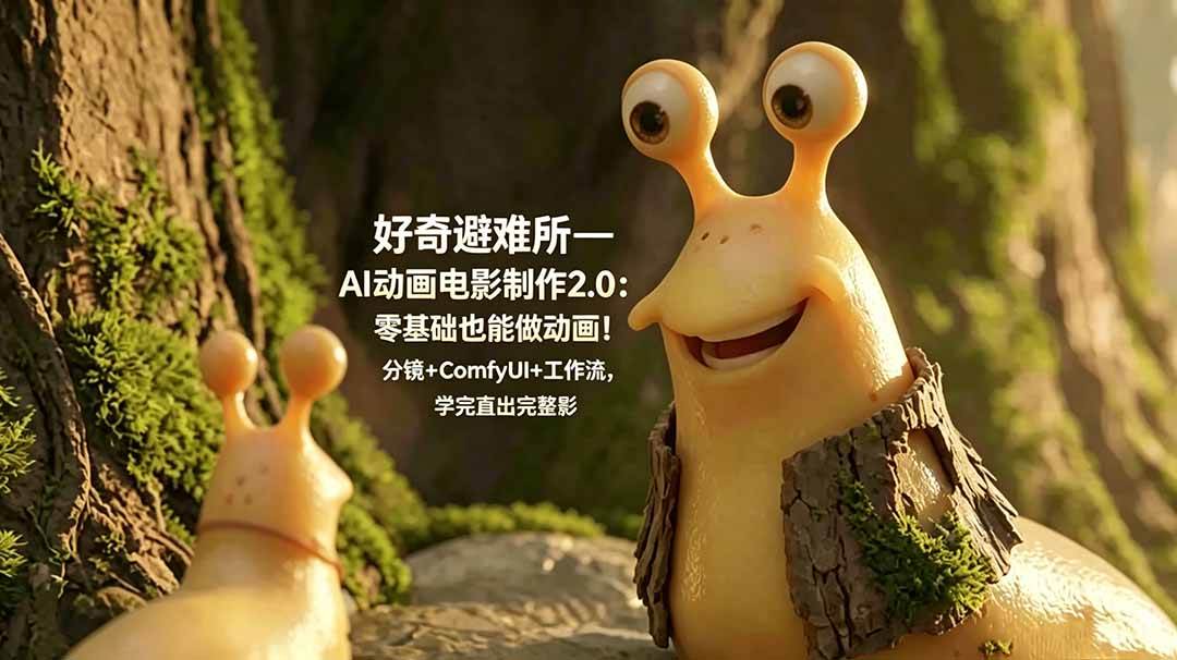 (6.17)好奇避难所—AI动画电影制作2.0：零基础也能做动画！分镜+ComfyUI+工作流，学完直出完整影片