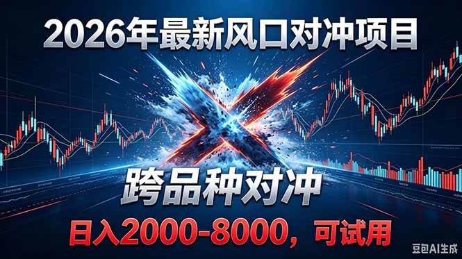 (6.11)2026创业新风口！最新对冲！跨品种对冲！日收益2000-6000+