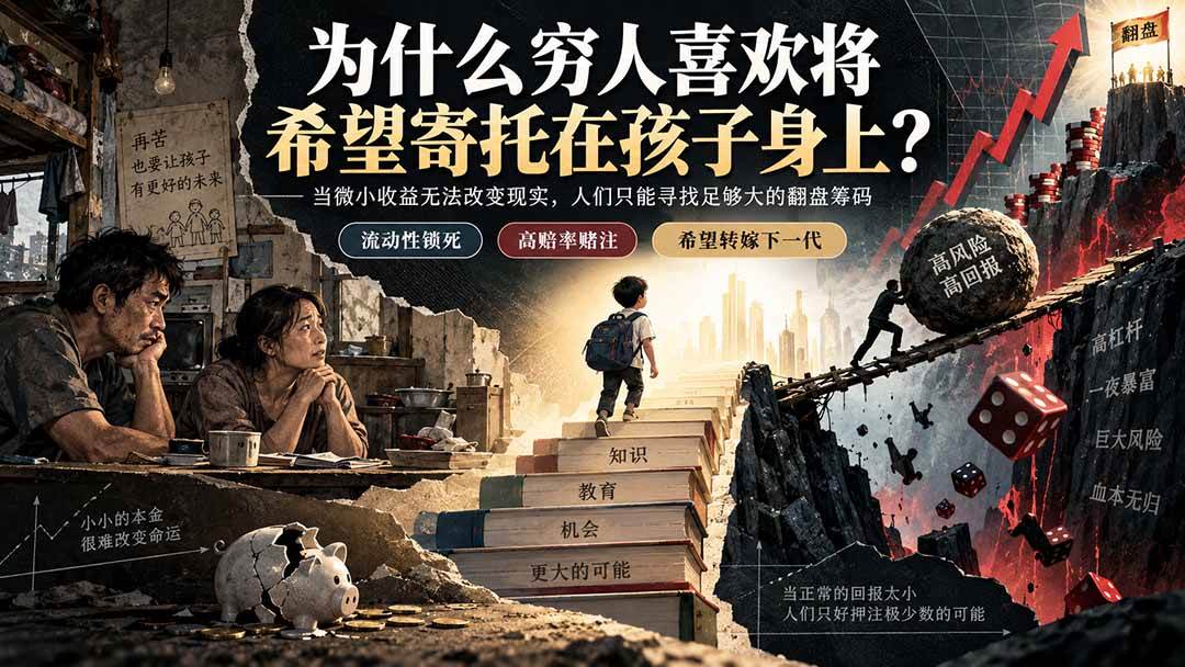 (9.09)社群精品文章：为什么穷人喜欢将希望寄托在孩子身上？
